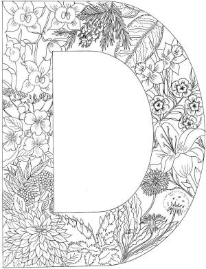 D Harfi boyama sayfası,  coloring page, D 3 Harfi, 