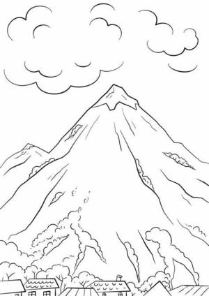 Dağlar boyama sayfası,  coloring page, Dağlar, 