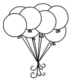 Daire boyama sayfası,  coloring page, Daire Balon, 