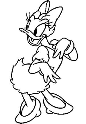 Daisy Duck boyama sayfası,  coloring page, Daisy Duck Yazdır, 