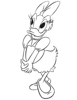 Daisy Duck boyama sayfası,  coloring page, Daisy Duck Ücretsiz Yazdırılabilir, 