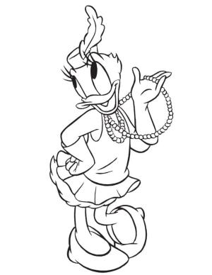 Daisy Duck boyama sayfası,  coloring page, Daisy Duck Disney, 