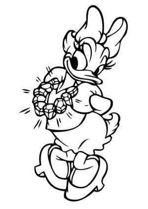 Daisy Duck boyama sayfası,  coloring page, Daisy Duck Ücretsiz, 