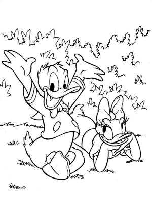 Daisy Duck boyama sayfası,  coloring page, Mutlu Donald ve Daisy, 