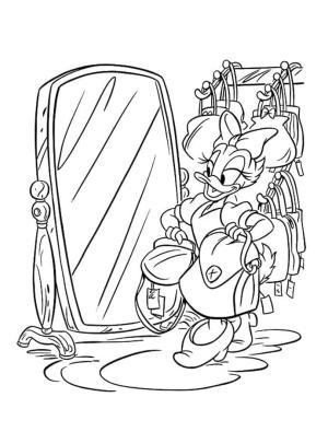 Daisy Duck boyama sayfası,  coloring page, Daisy Duck Alışverişe Gidiyor, 