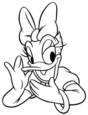 Daisy Duck boyama sayfası,  coloring page, Karikatür Daisy Duck, 