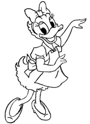 Daisy Duck boyama sayfası,  coloring page, Bedava Daisy Duck, 