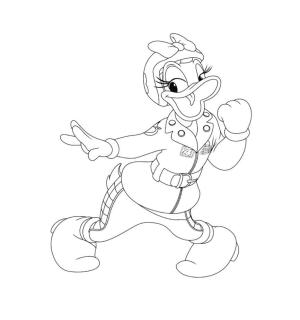 Daisy Duck boyama sayfası,  coloring page, İnanılmaz Daisy Duck, 