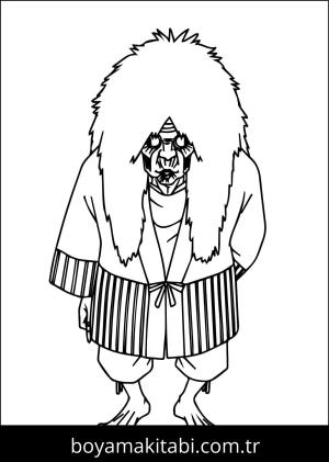 Dandadan boyama sayfası – basit çizim, kolay boyama