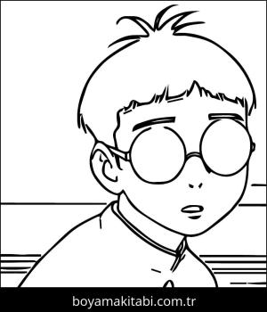 Dandadan boyama sayfası – çocuk aktivitesi, PDF indir