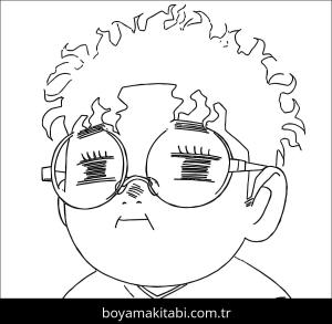 Dandadan boyama sayfası – eğlenceli etkinlik, el becerilerini geliştirir