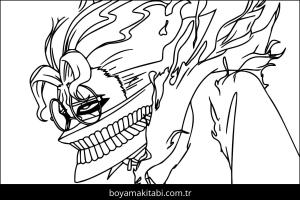 Dandadan boyama sayfası – boyama çalışması, yaratıcılığı geliştirir