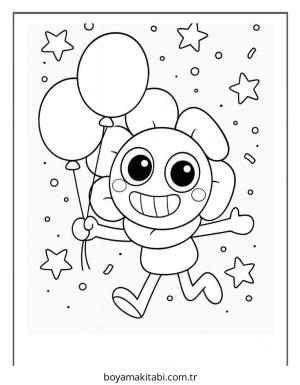 Dandy boyama sayfası – çocuklar için, çizgi film temalı