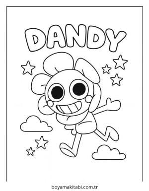 Dandy boyama sayfası – yaratıcılık, eğlenceli etkinlik