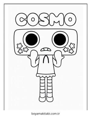 Dandy boyama sayfası – sevimli karakter, sanatsal çalışma