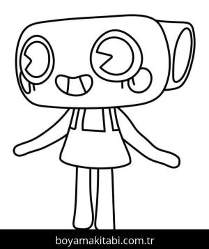 Dandy’s World boyama sayfası – okul öncesi, evde etkinlik