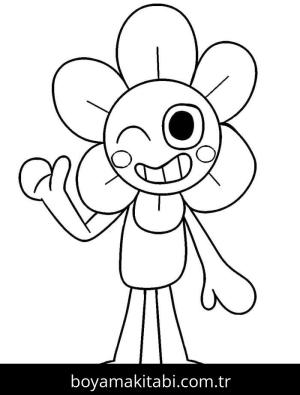 Dandy’s World boyama sayfası – el becerilerini geliştirir, boyama çalışması