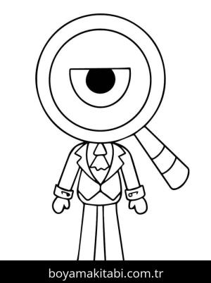 Dandy’s World boyama sayfası – kolay boyama, eğitici aktivite