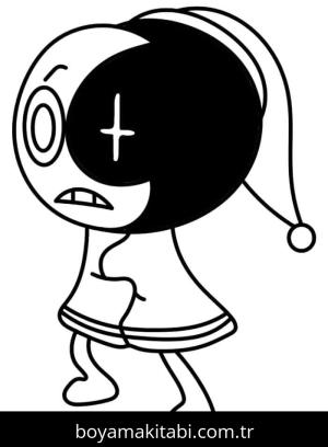 Dandy’s World boyama sayfası – çocuk aktivitesi, PDF indir