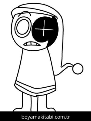 Dandy’s World boyama sayfası – boyama etkinliği, çocuk aktivitesi