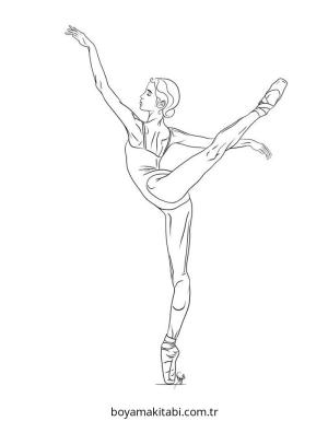 Dans boyama sayfası – evde etkinlik, ücretsiz yazdır