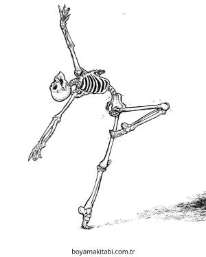 Dans boyama sayfası – okul öncesi, evde etkinlik