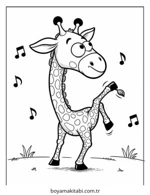 Dans boyama sayfası – ücretsiz yazdır, boyama etkinliği