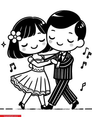 Dans boyama sayfası, coloring page, ,