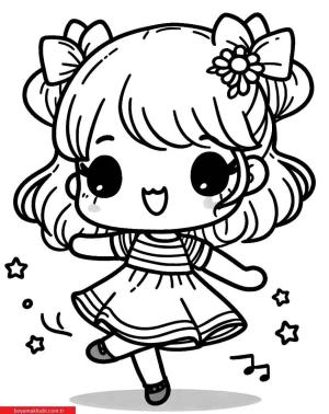 Dans boyama sayfası, coloring page, ,