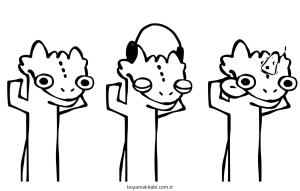 Dans boyama sayfası – çocuk aktivitesi, PDF indir