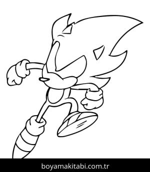 Dark Sonic boyama sayfası – evde etkinlik, ücretsiz yazdır