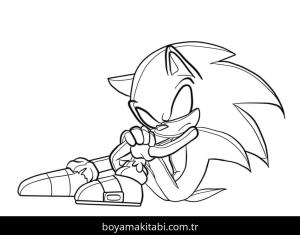 Dark Sonic boyama sayfası – keyifli zaman, renkli çizimler