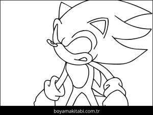 Dark Sonic boyama sayfası – ücretsiz yazdır, boyama etkinliği