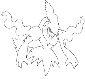 Darkrai boyama sayfası,  coloring page, Darkrai 1, 