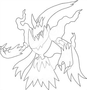 Darkrai boyama sayfası,  coloring page, Darkrai Harika, 