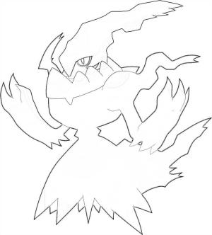 Darkrai boyama sayfası,  coloring page, Darkrai Yakışıklı, 