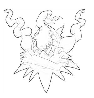 Darkrai boyama sayfası,  coloring page, Darkrai Logosu, 