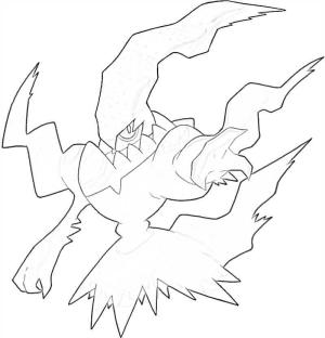 Darkrai boyama sayfası,  coloring page, Büyük Darkrai, 