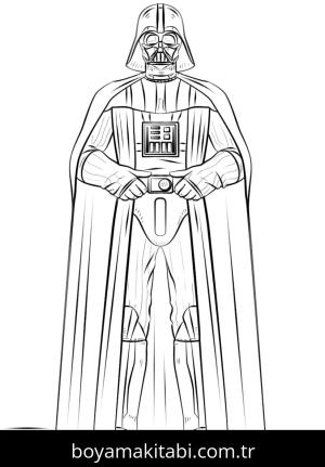 Darth Vader boyama sayfası – eğitici aktivite, yaratıcılık