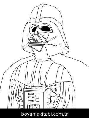 Darth Vader boyama sayfası – keyifli zaman, renkli çizimler