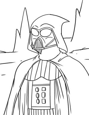 Darth Vader boyama sayfası,  coloring page, Komik Darth Vader, 