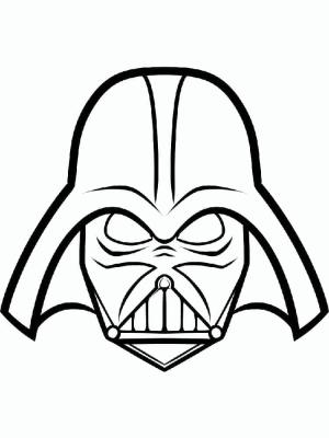 Darth Vader boyama sayfası,  coloring page, Darth Vader’ın Maskesi, 