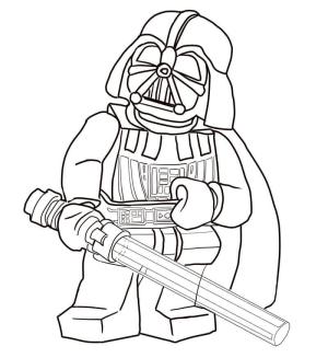 Darth Vader boyama sayfası,  coloring page, Darth Vader’ın Lego’su, 