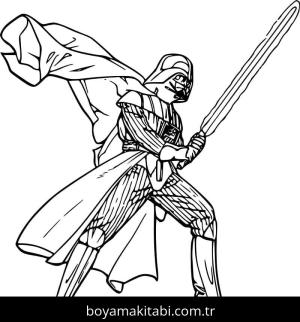 Darth Vader boyama sayfası – boyama etkinliği, çocuk aktivitesi