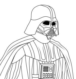 Darth Vader boyama sayfası,  coloring page, Yazdırılabilir Darth Vader, 