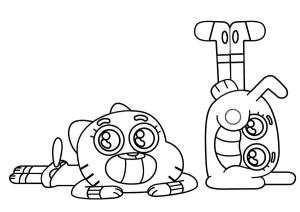 Darwin boyama sayfası,  coloring page, Kardeş Gumball ve Darwin, 