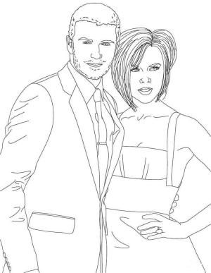 David Beckham boyama sayfası,  coloring page, David Ve Victoria Beckham, 