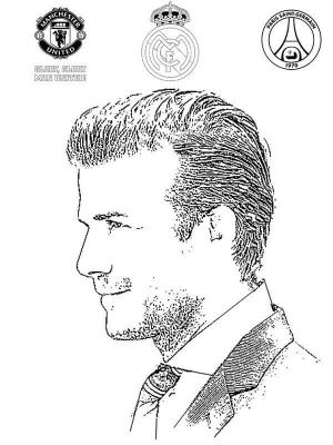 David Beckham boyama sayfası,  coloring page, Yüz David Beckham, 