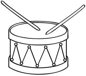 Davul boyama sayfası,  coloring page, Inanılmaz Davul, 