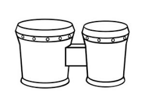 Davul boyama sayfası,  coloring page, Bongo Davul, 